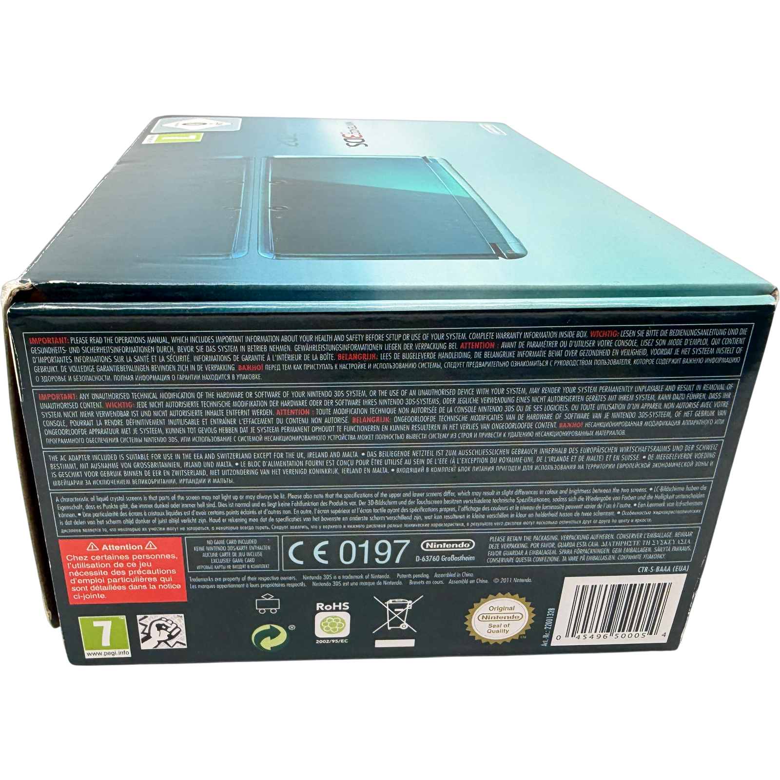Nintendo 3DS Türkis Aqua blue Aqua blau Konsole