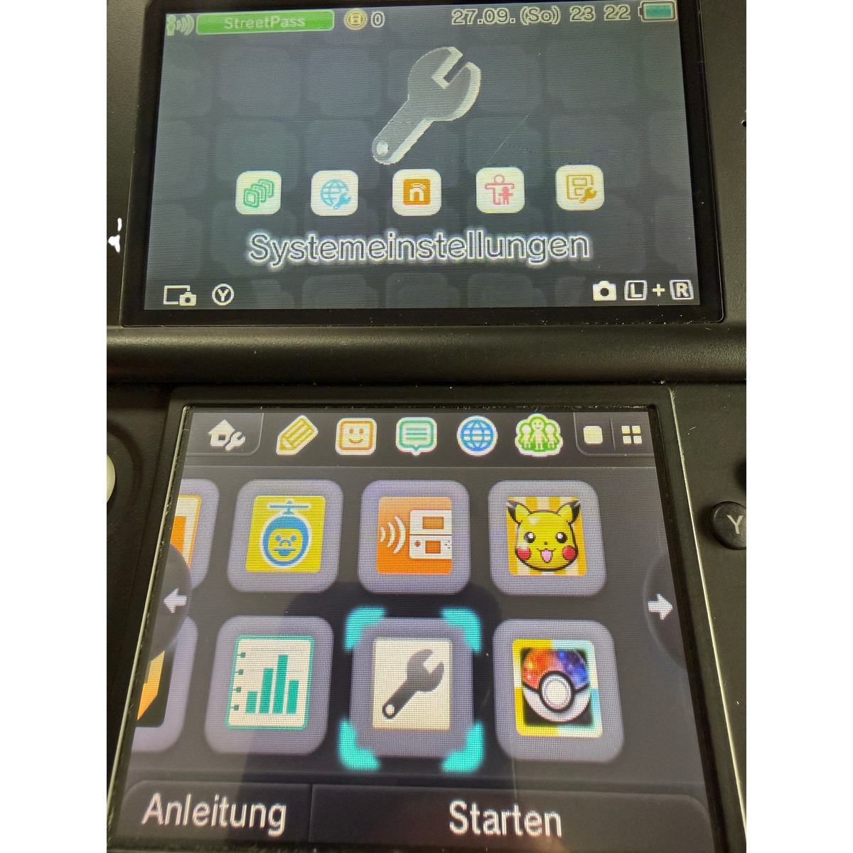 Nintendo 3DS XL blau Konsole