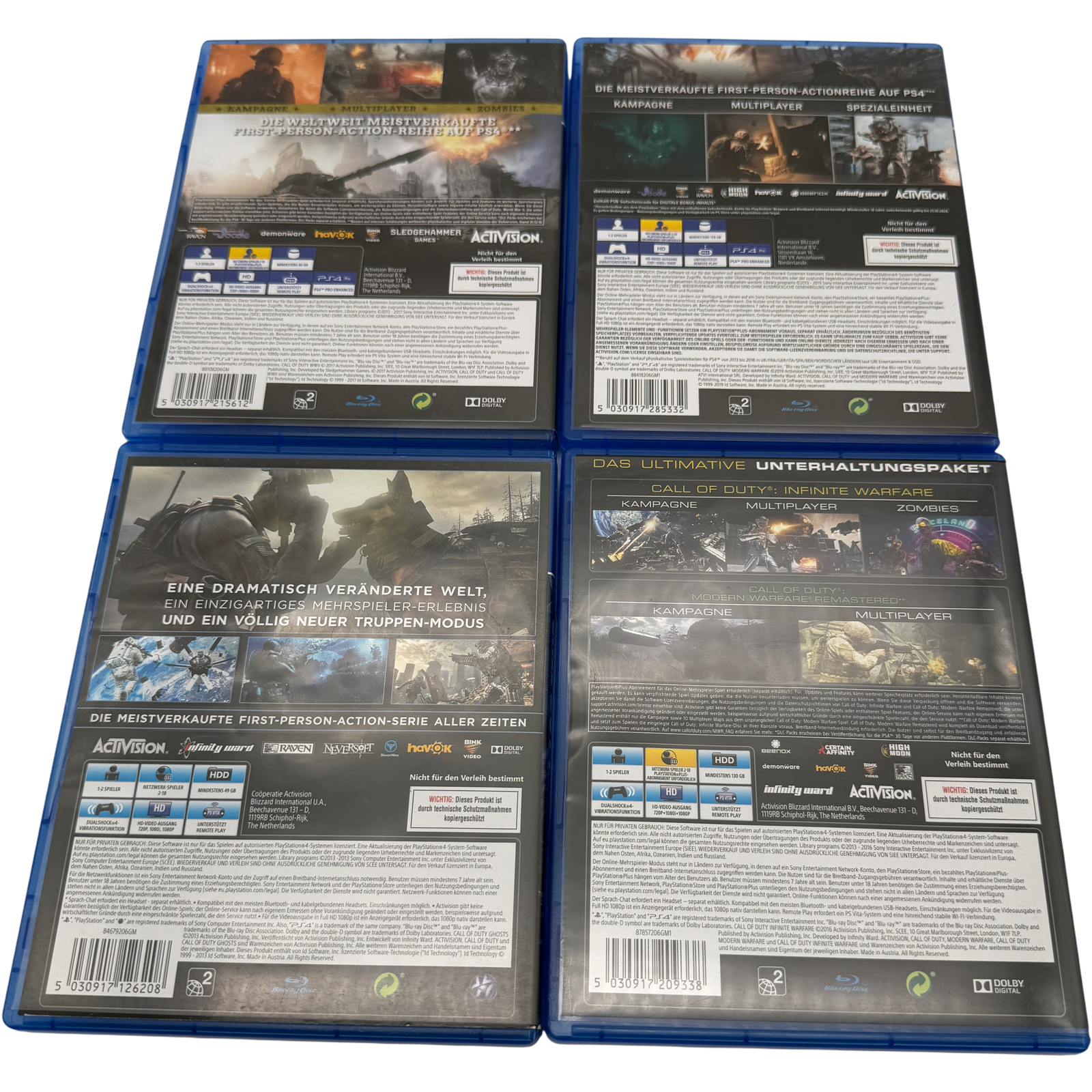 Call of Duty Ghosts Modern Warfare Infinite WWII Bundle