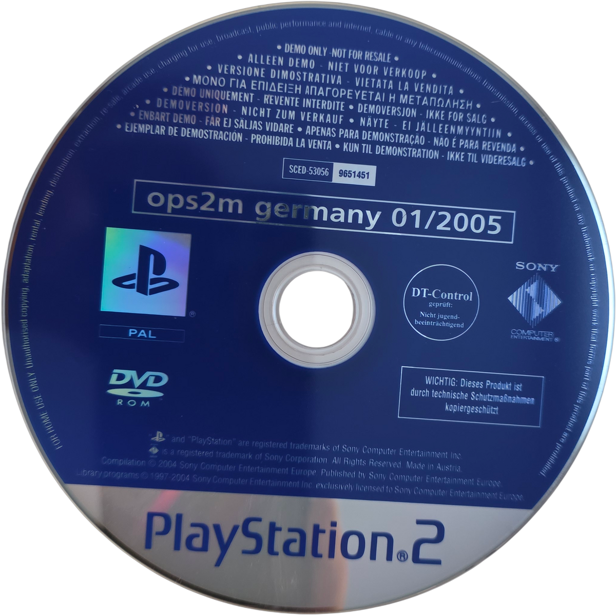 OPS2M Demo-CD Sammlung (8 Discs)