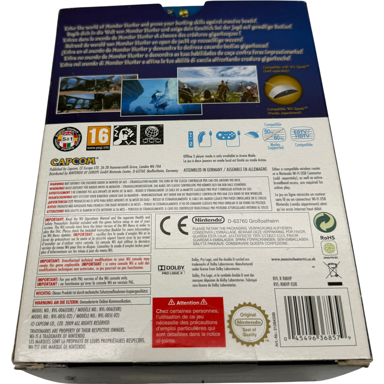 Monster Hunter 3 TRI Classic Contr. Pro Pack