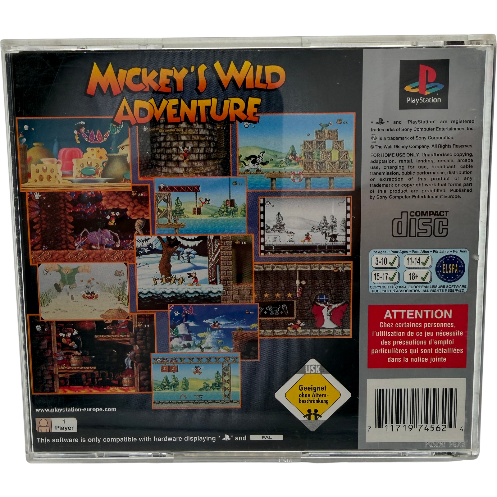 Mickey's Wild Adventure - Sony PlayStation 1