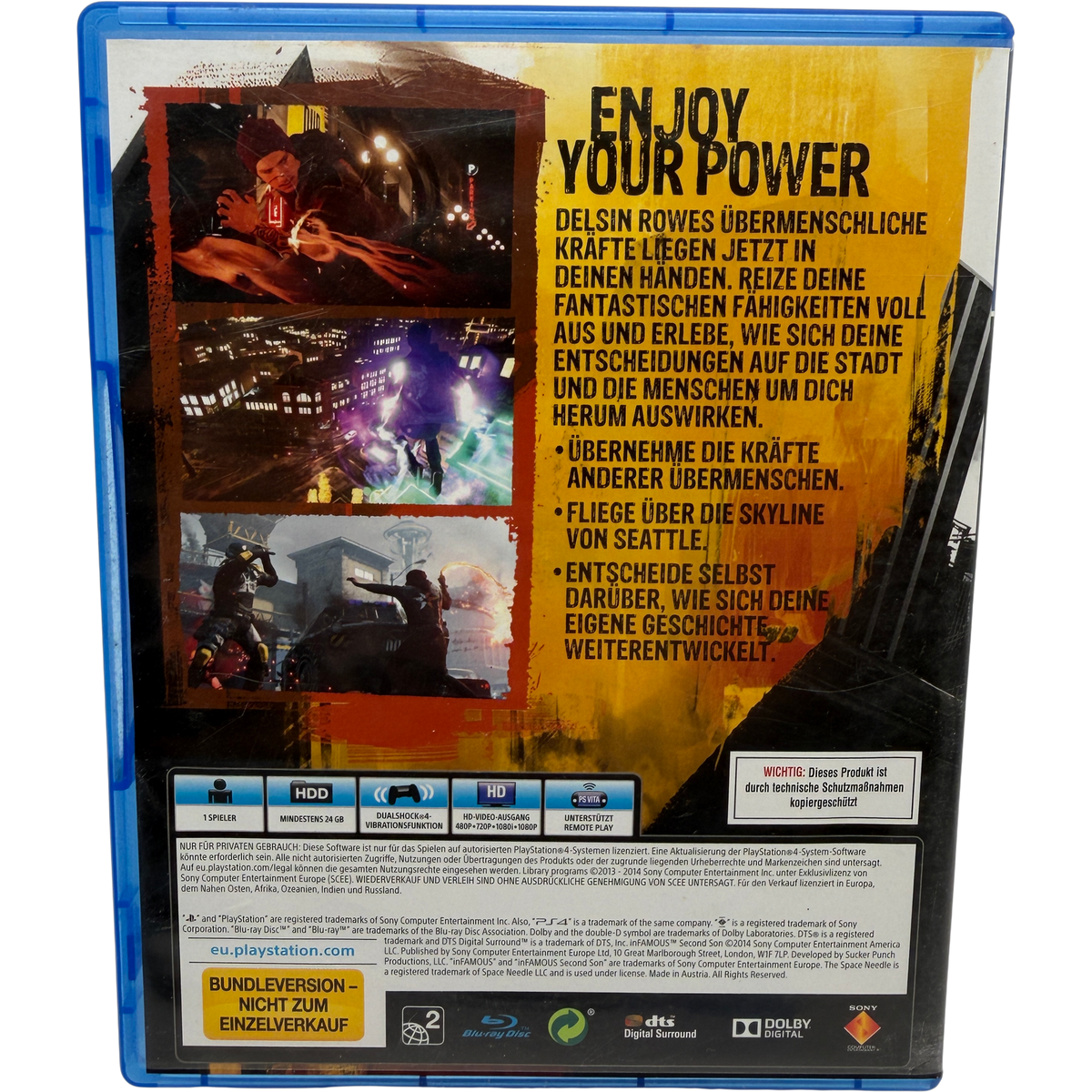 inFamous: Second Son - Sony PlayStation 4
