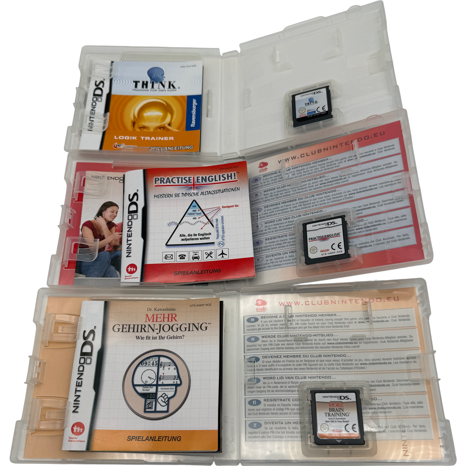 Denkspiele Set Gehirnjogging Think Practise English Bundle