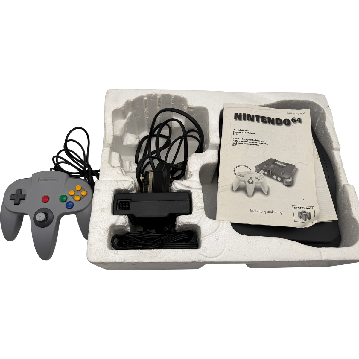 Nintendo 64 Schwarz Konsole