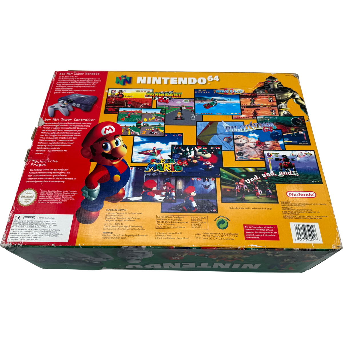 Nintendo 64 Schwarz Konsole