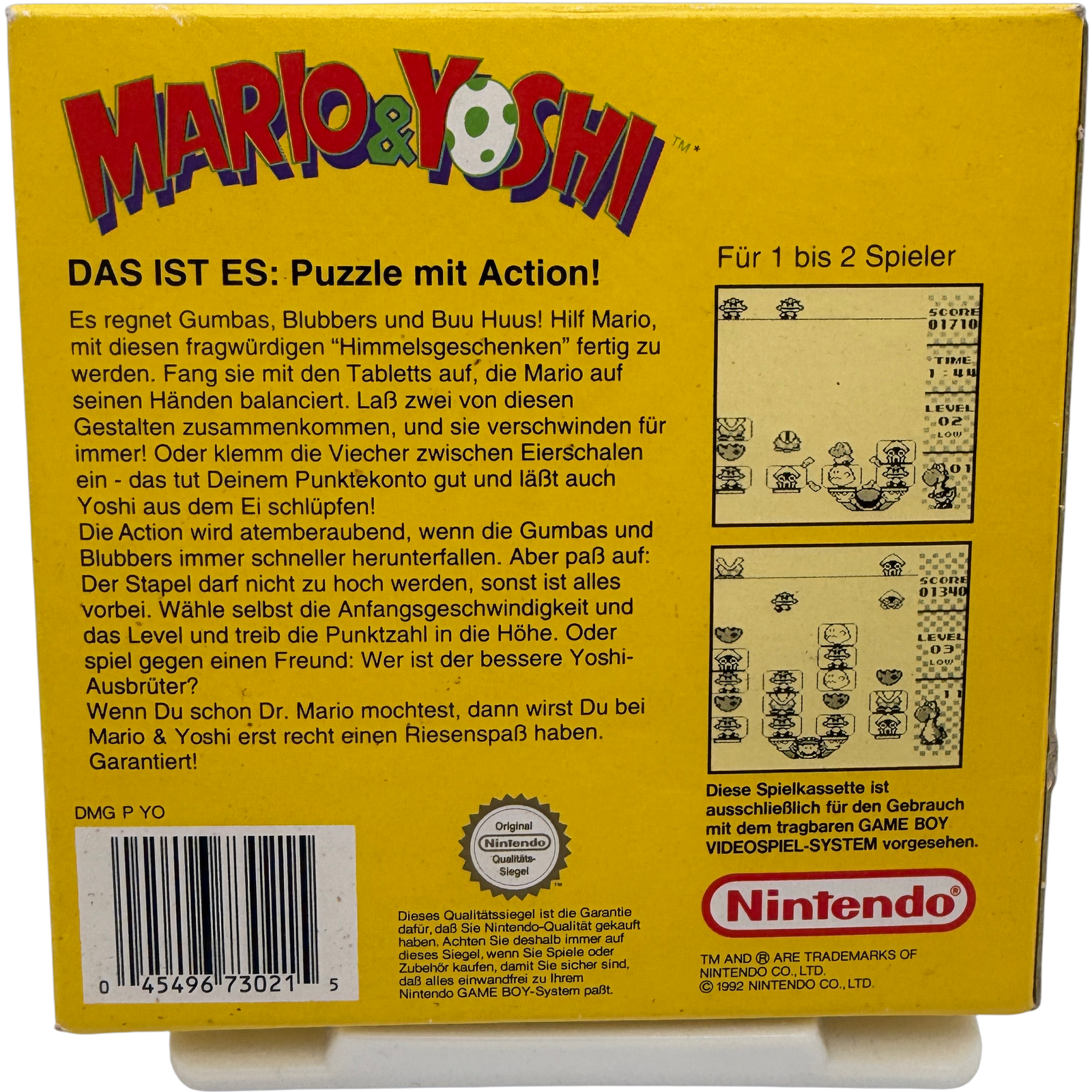 Mario & Yoshi Gameboy GB