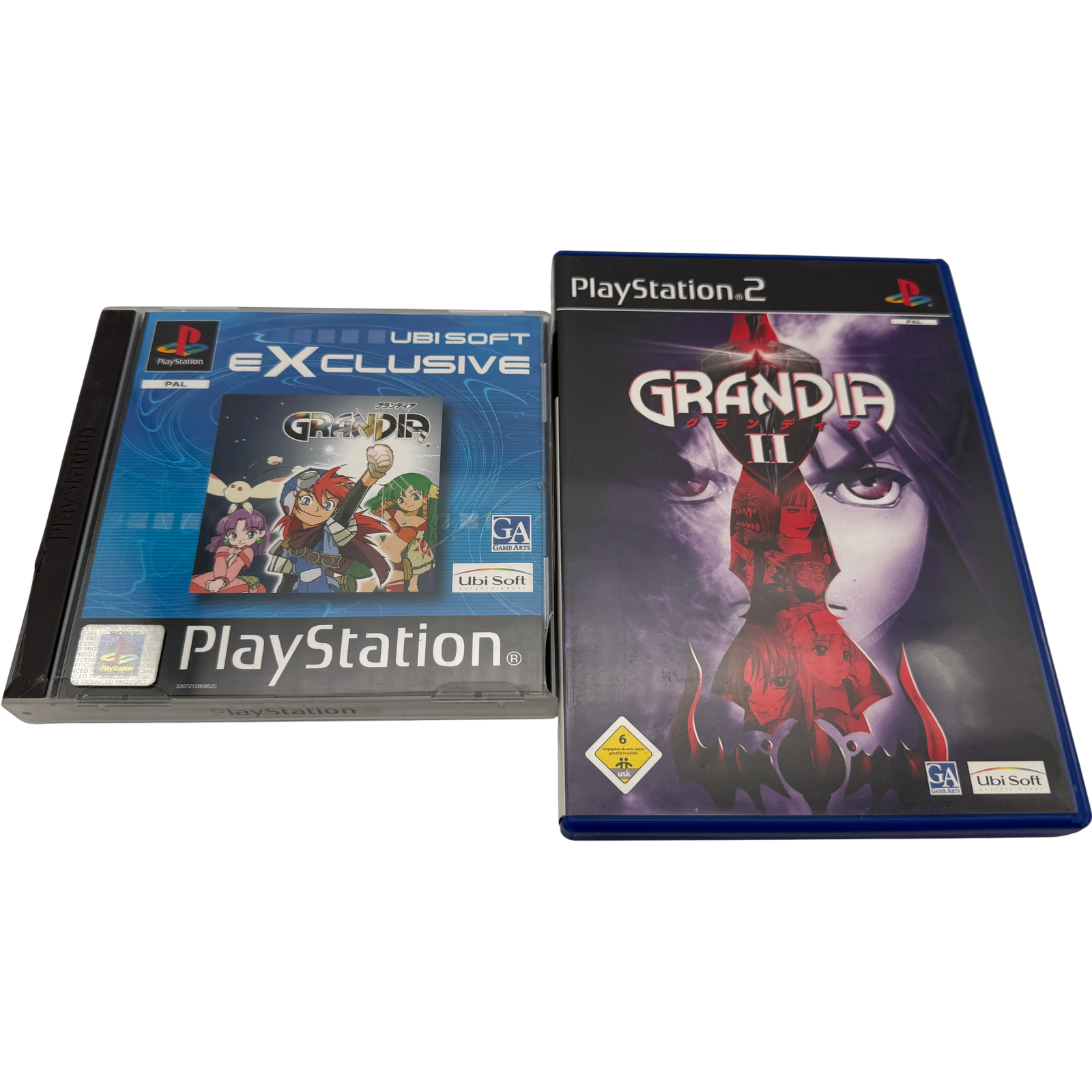 Grandia & Grandia 2 PS1 PS2 Bundle