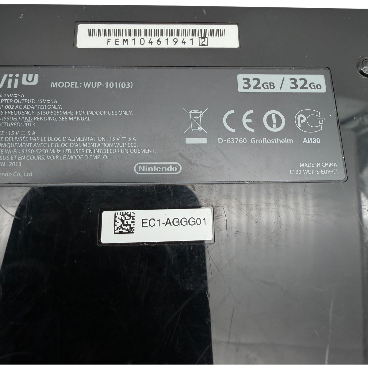 Nintendo Wii U 32gb schwarz ohne Gamepad mit Mariokart 8 Konsole