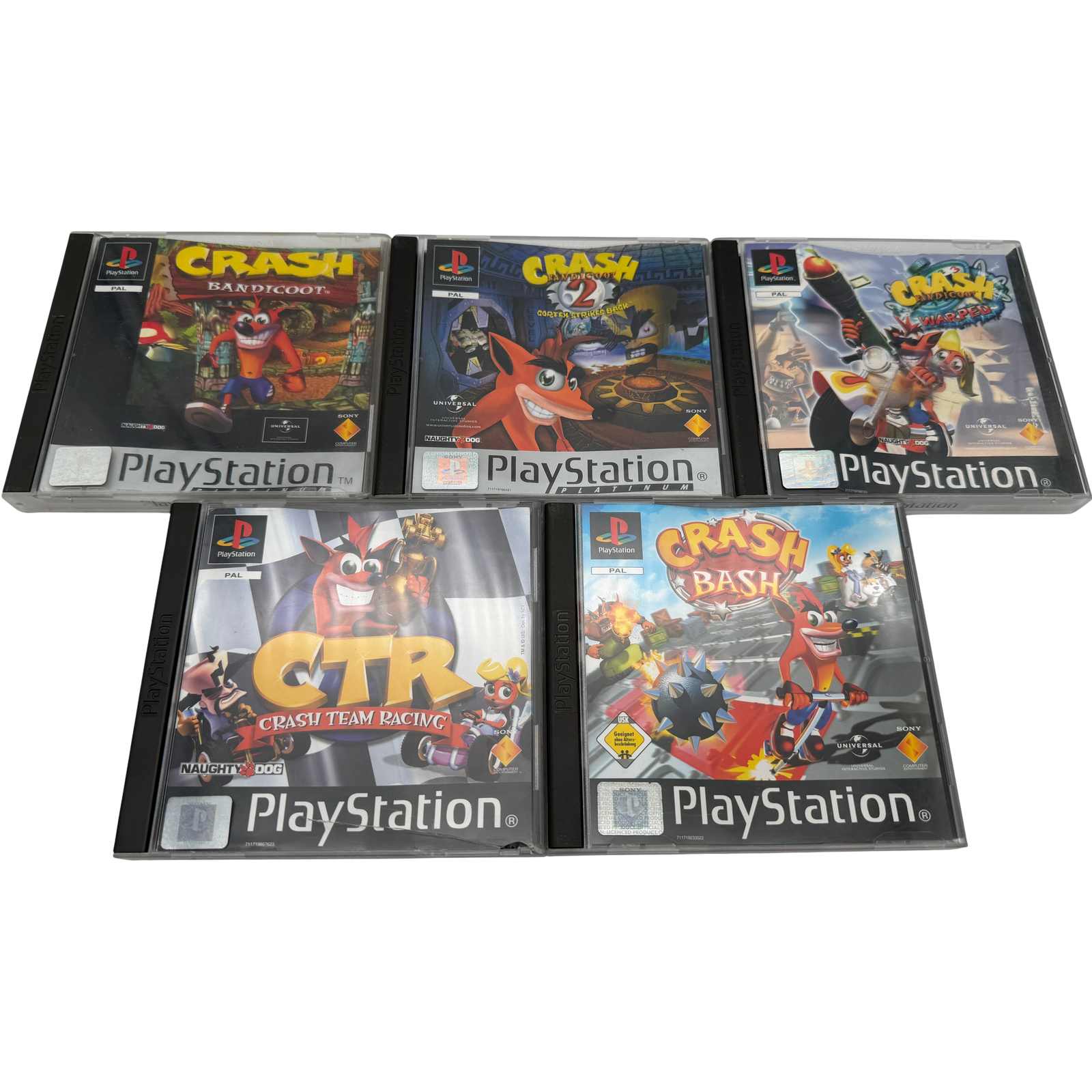 Crash Bandicoot 1 2 3 CTR Bash Team Racing Warped Bundle