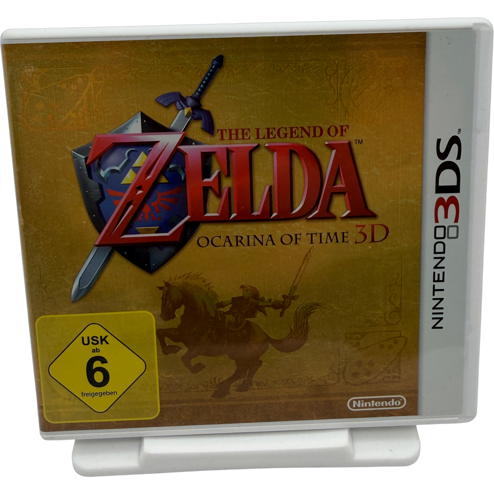 The Legend of Zelda Ocarina of Time 3D - Gold Cover OVP