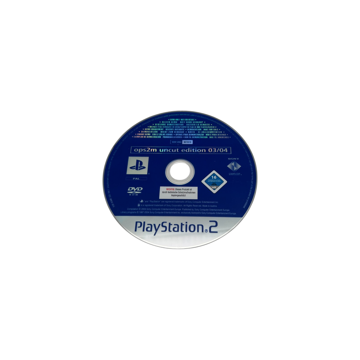 OPS2M Demo-CD Sammlung (8 Discs)