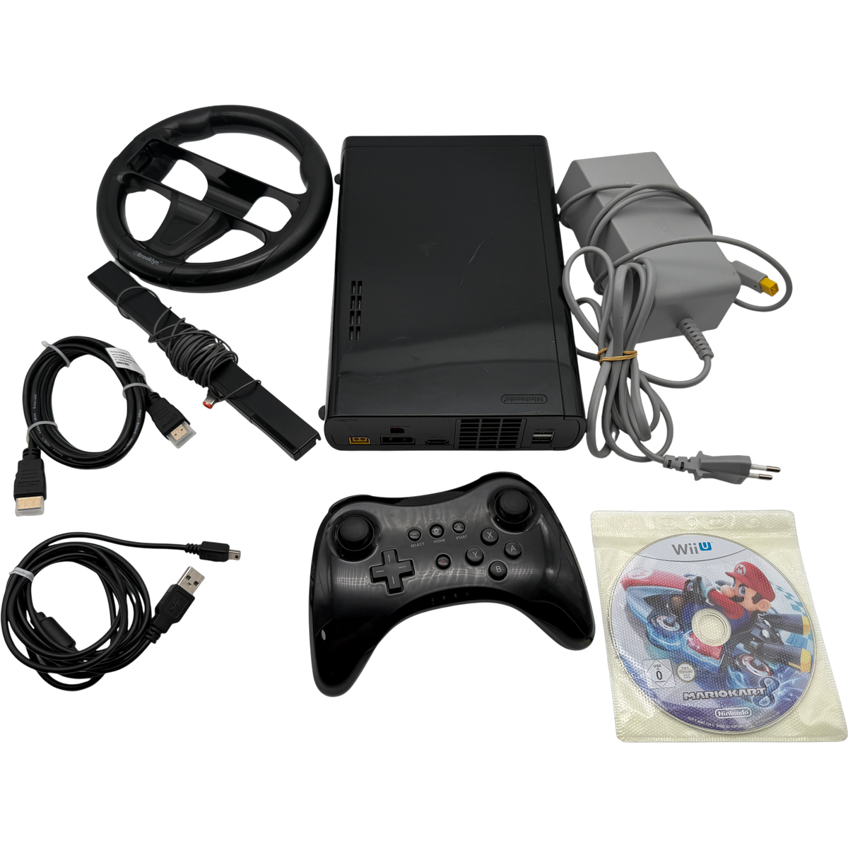 Nintendo Wii U 32gb schwarz ohne Gamepad mit Mariokart 8 Konsole