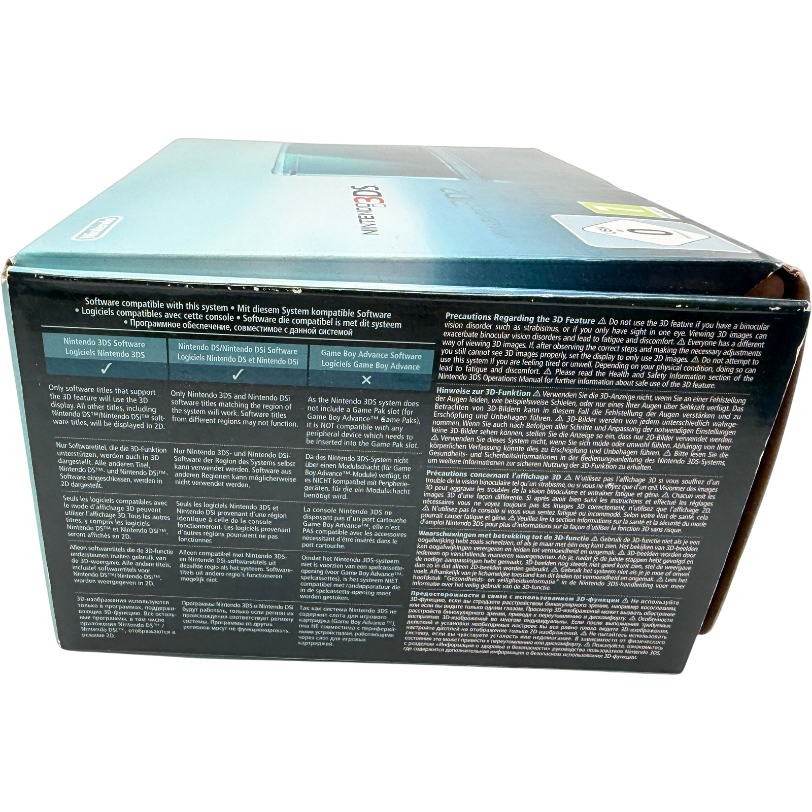 Nintendo 3DS Türkis Aqua blue Aqua blau Konsole