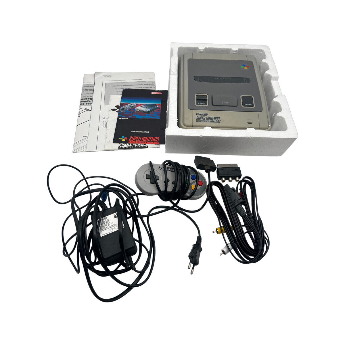 SNES PAL Grau Konsole