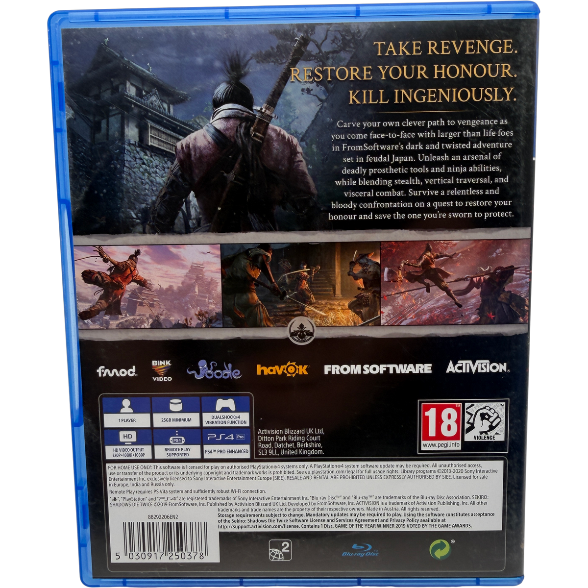 Sekiro Shadows Die Twice - Game of the Year Edition