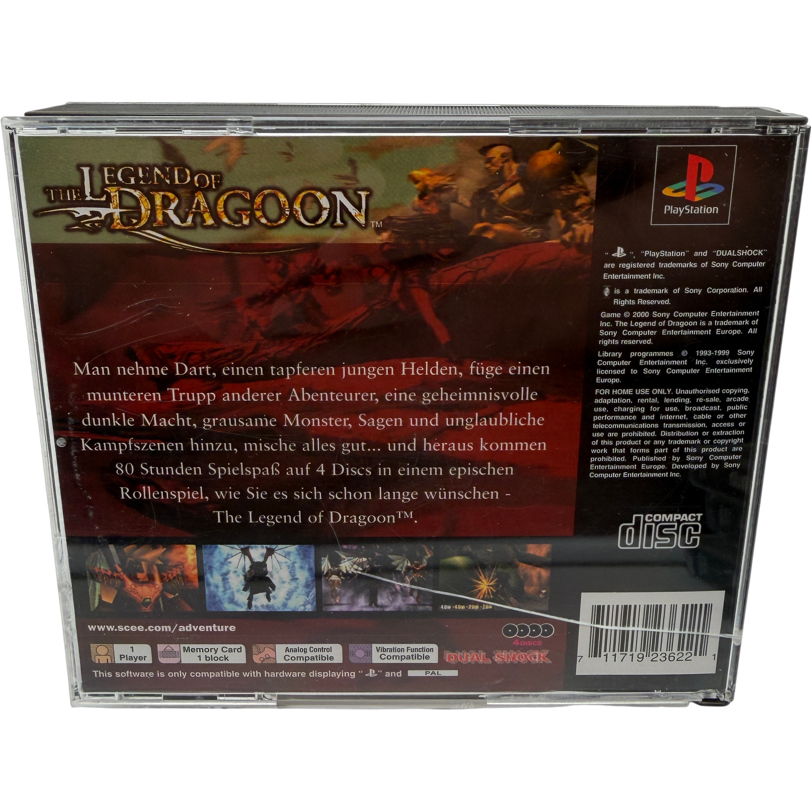 The Legend of Dragoon CIB 4 Discs CD