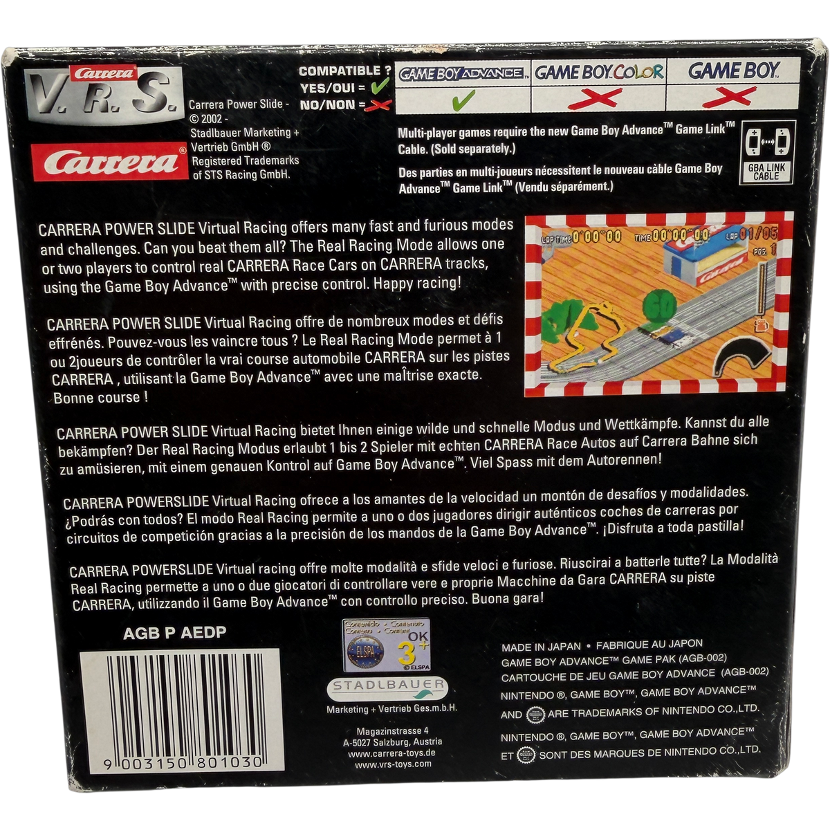 Carrera Power Slide GBA