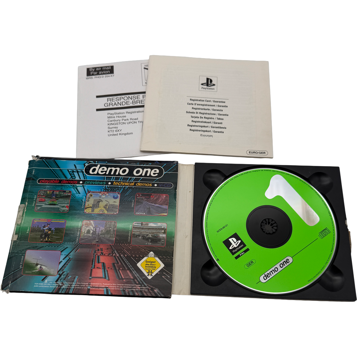 Sony PlayStation 1 grau SCPH-5502 + Demo One Konsole