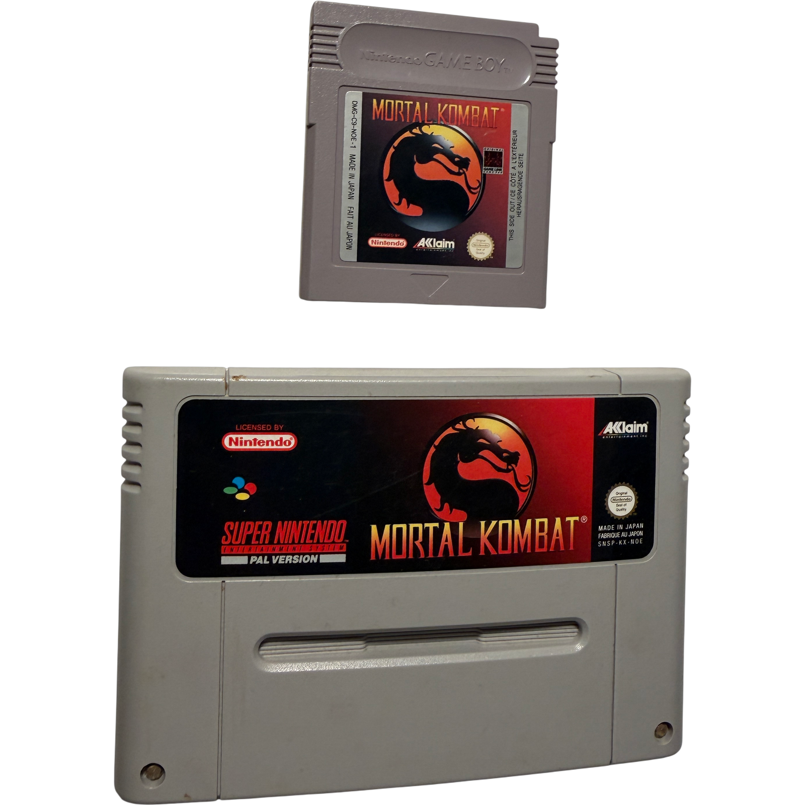 Mortal Kombat Gameboy & SNES Nintendo Bundle