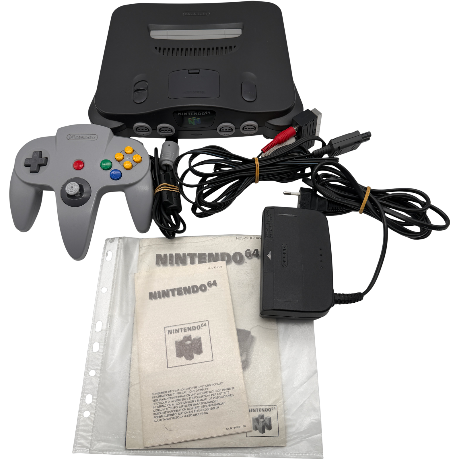 Nintendo 64 Schwarz (Charcoal Gray) Konsole