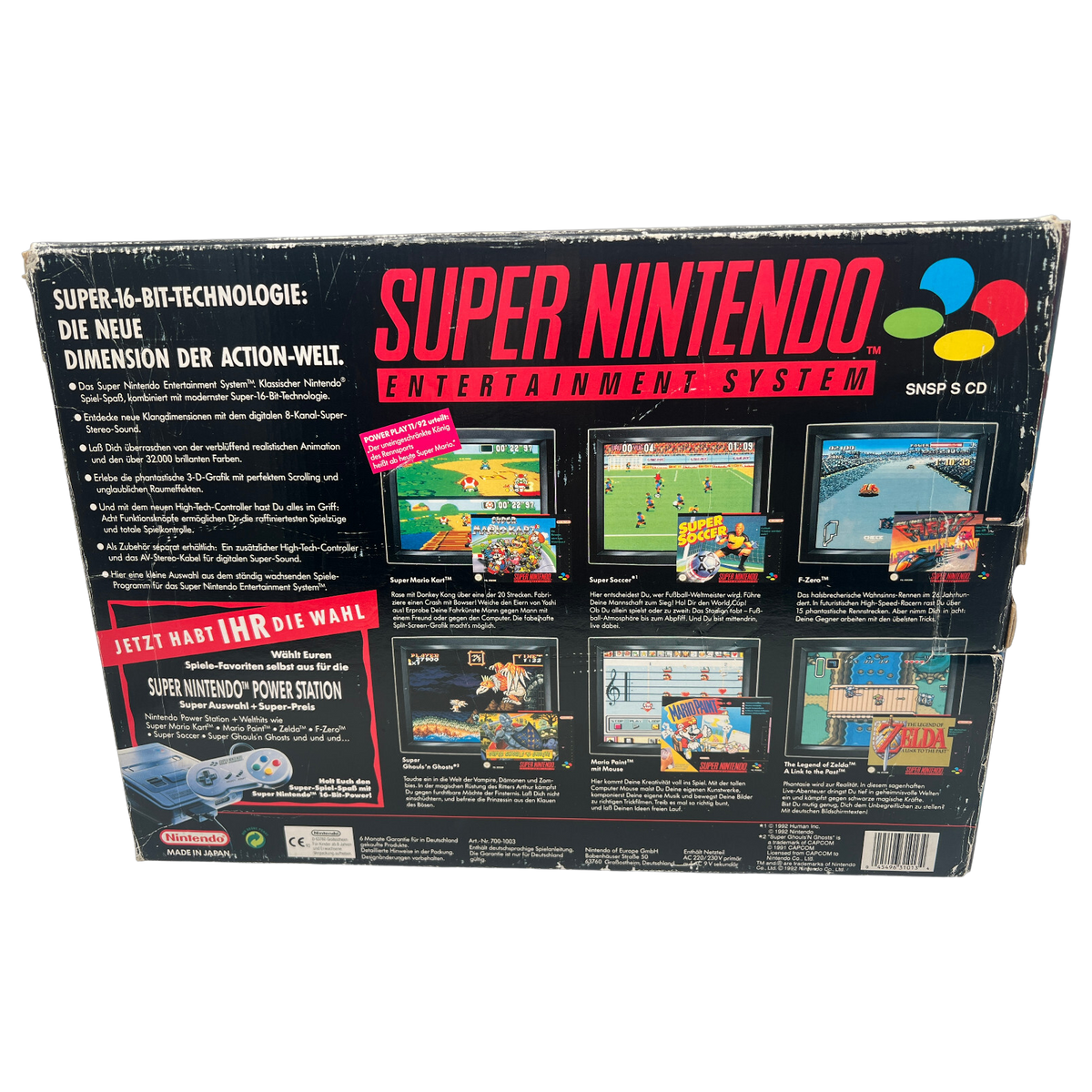 SNES PAL Grau Konsole