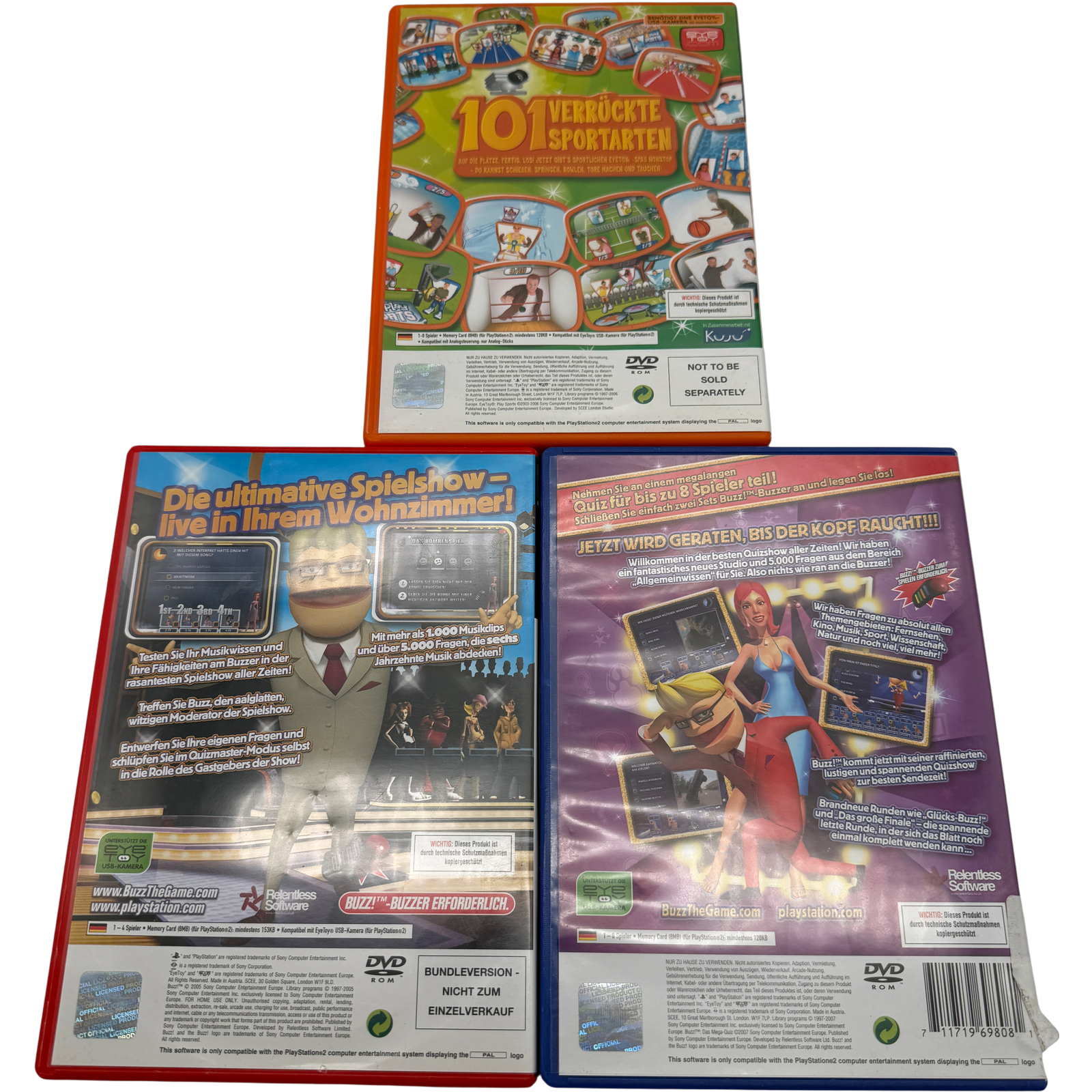 Buzz das Mega & Musik Quiz inkl. Buzzer Bundle