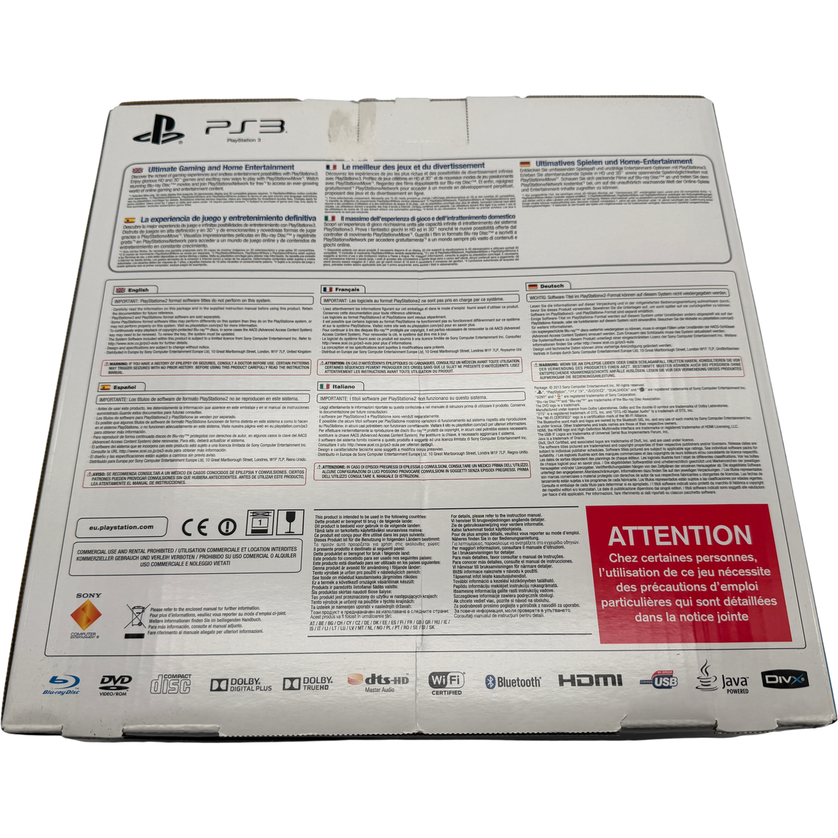 Sony PlayStation 3 Super Slim 500 GB GT5 + Uncharted Special Edition Konsole