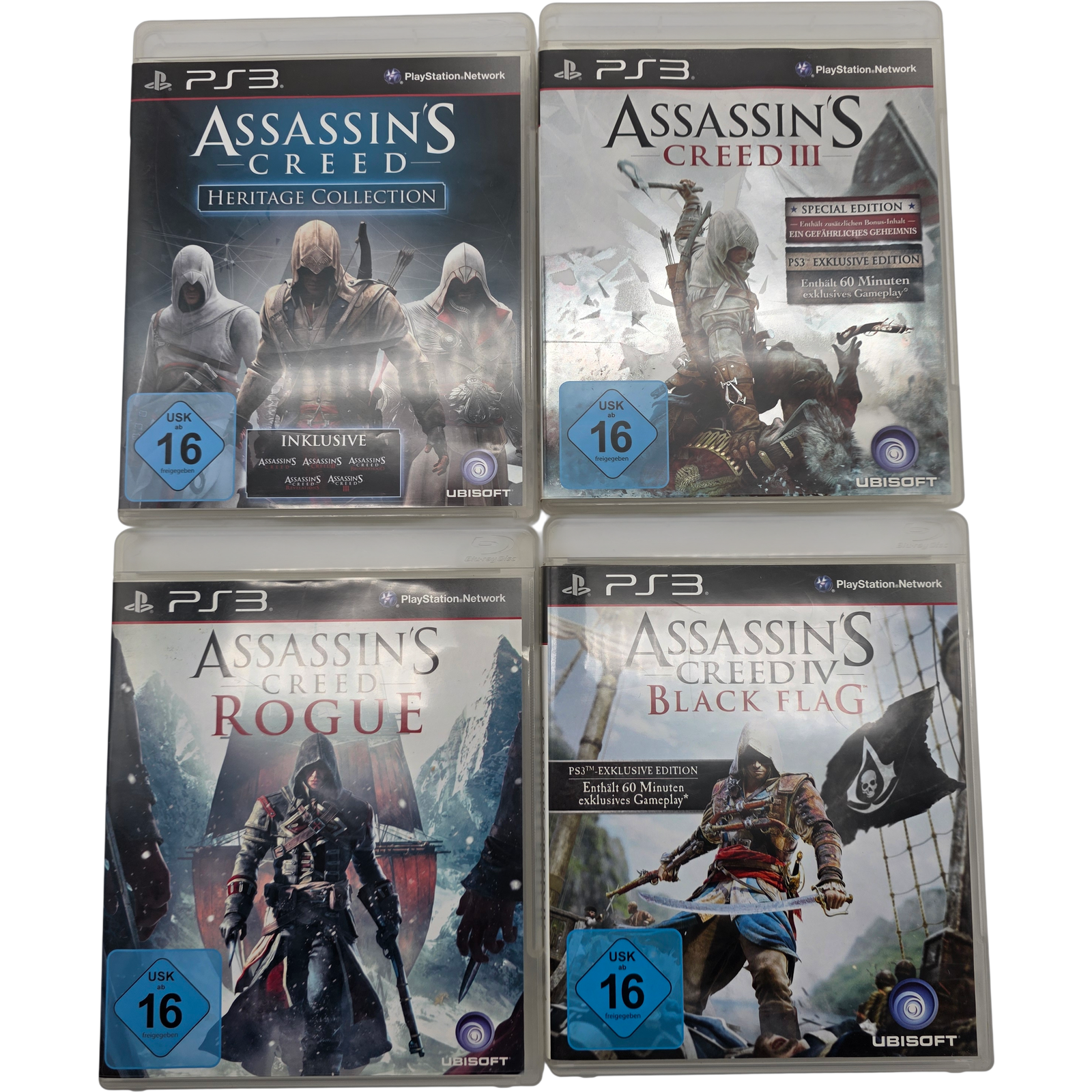 Assassin's Creed 3 & Heritage & Rogue & BlackFlag Bundle