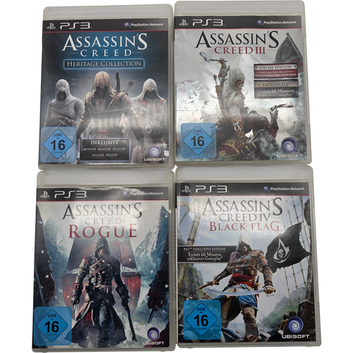 Assassin's Creed 3 & Heritage & Rogue & BlackFlag Bundle