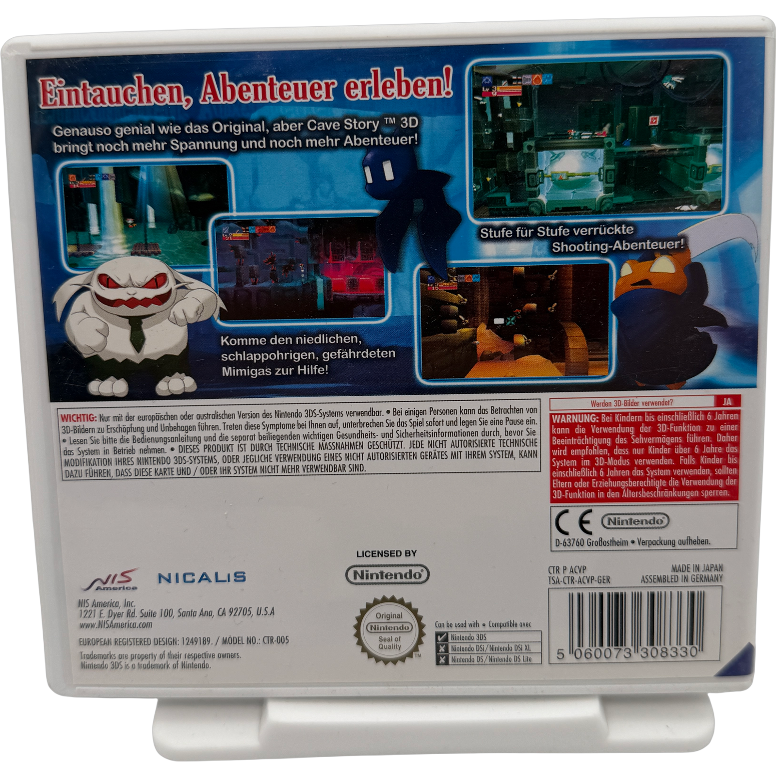 Cave Story 3D inkl. Originalbeleg - komplett