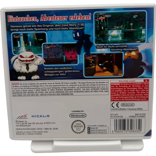 Cave Story 3D inkl. Originalbeleg - komplett