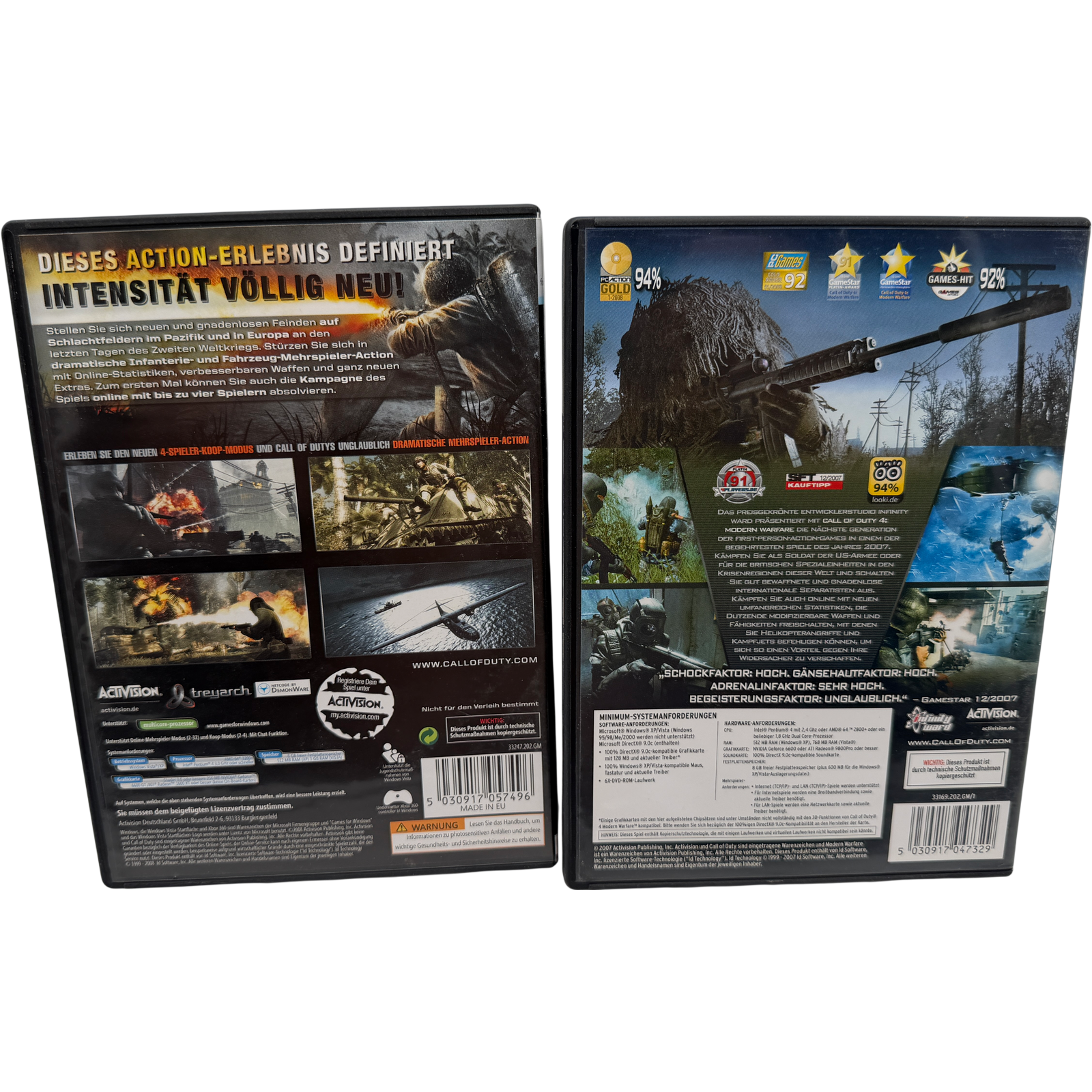 Call of Duty world at war + Modern Warfare COD Bundle