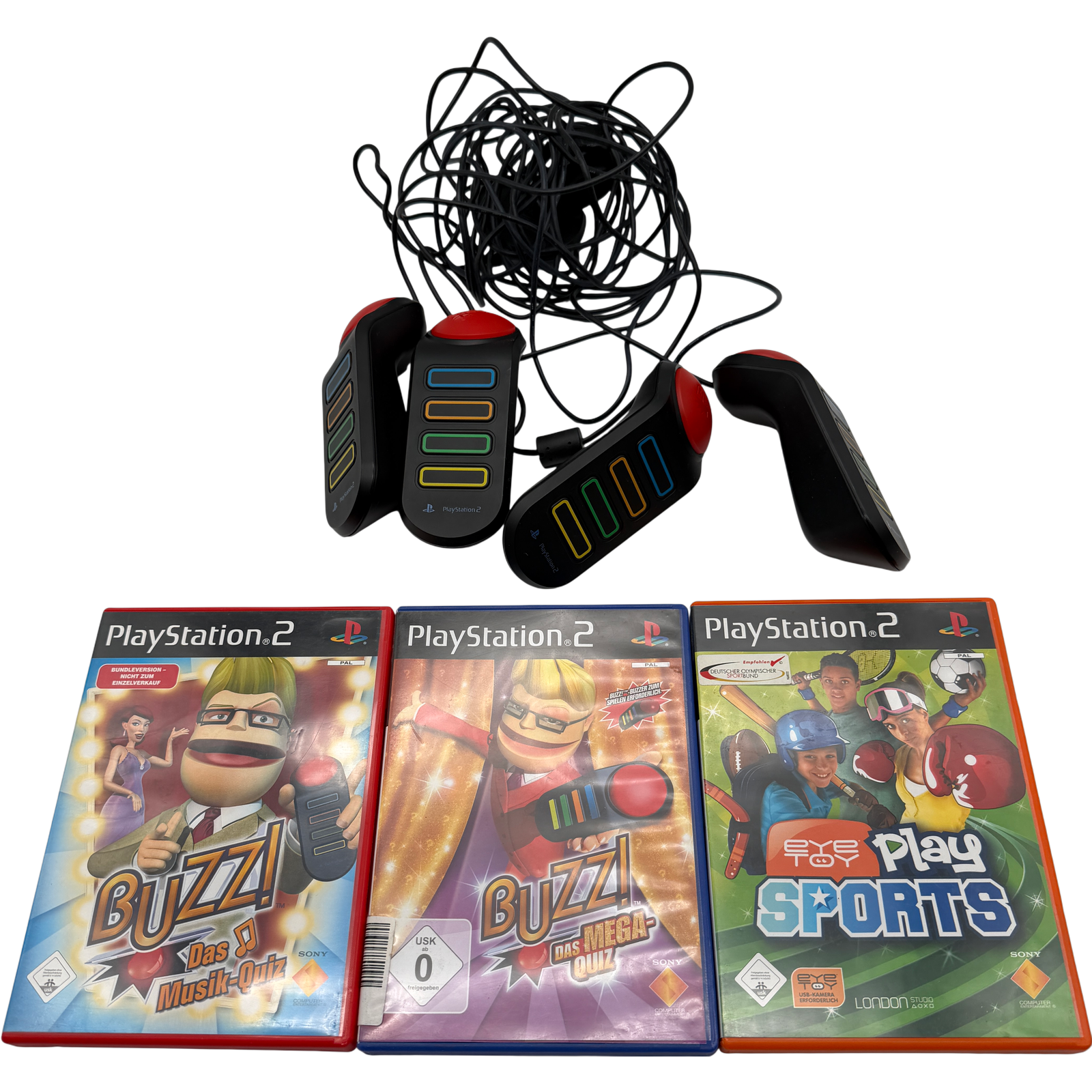 Buzz das Mega & Musik Quiz inkl. Buzzer Bundle