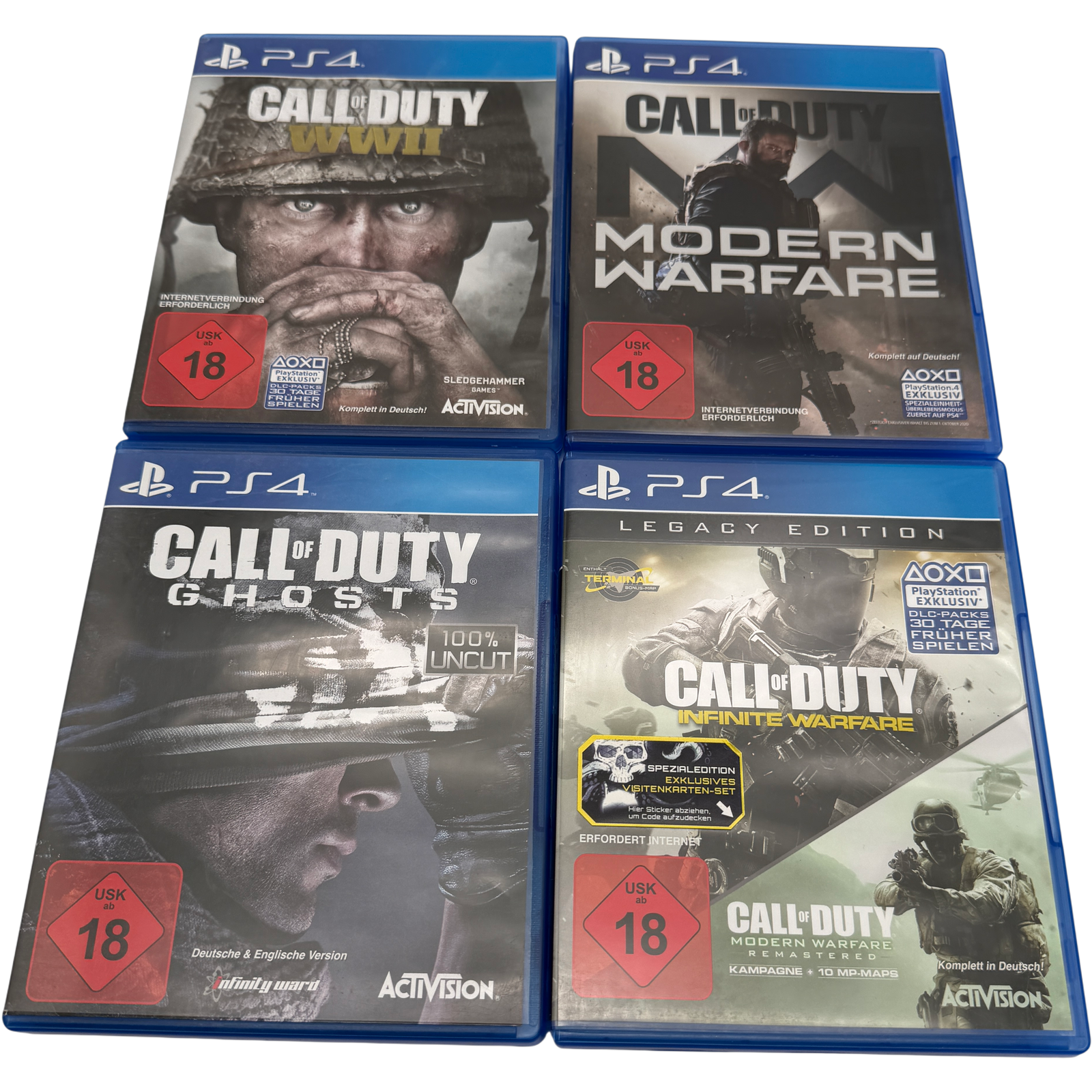Call of Duty Ghosts Modern Warfare Infinite WWII Bundle