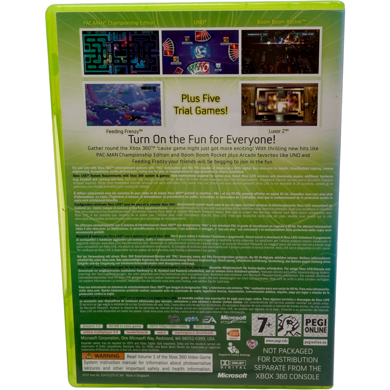 Xbox Live Arcade Compilation Disc