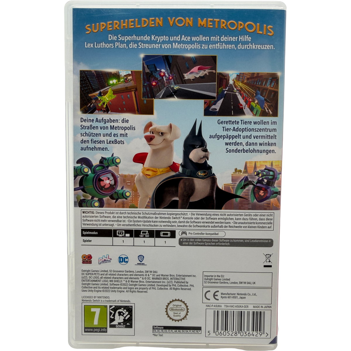 Super League of Pets: die Abenteur von Krypto und Ace