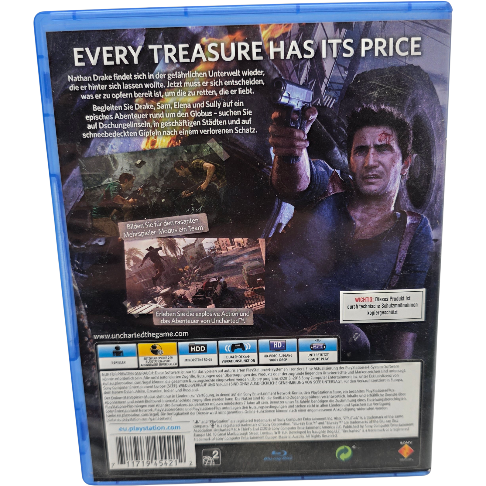 Uncharted 4-A Thief's End - Sony PlayStation 4