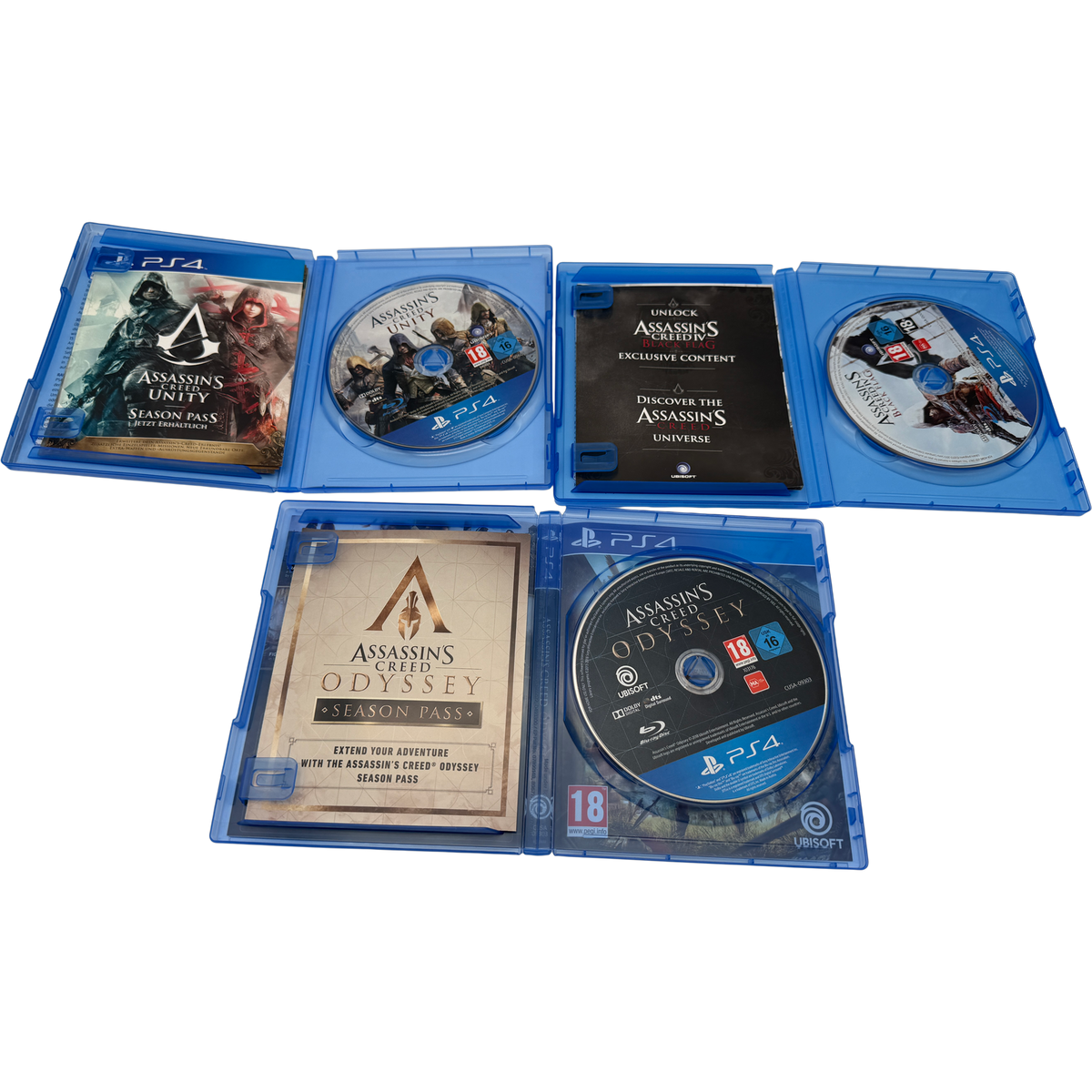 Assassins Creed Unity + Black Flag + Odyssey Bundle