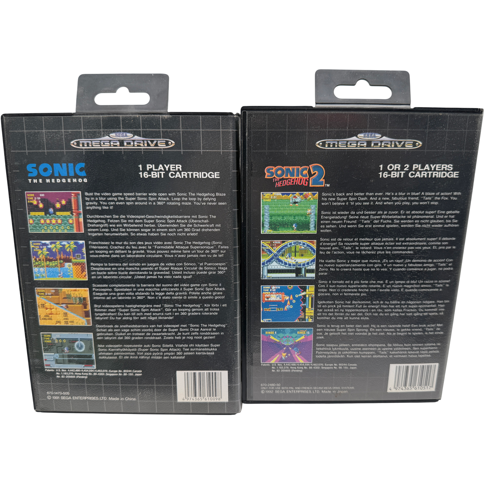 Sonic the Hedgehog 1 + 2 Bundle