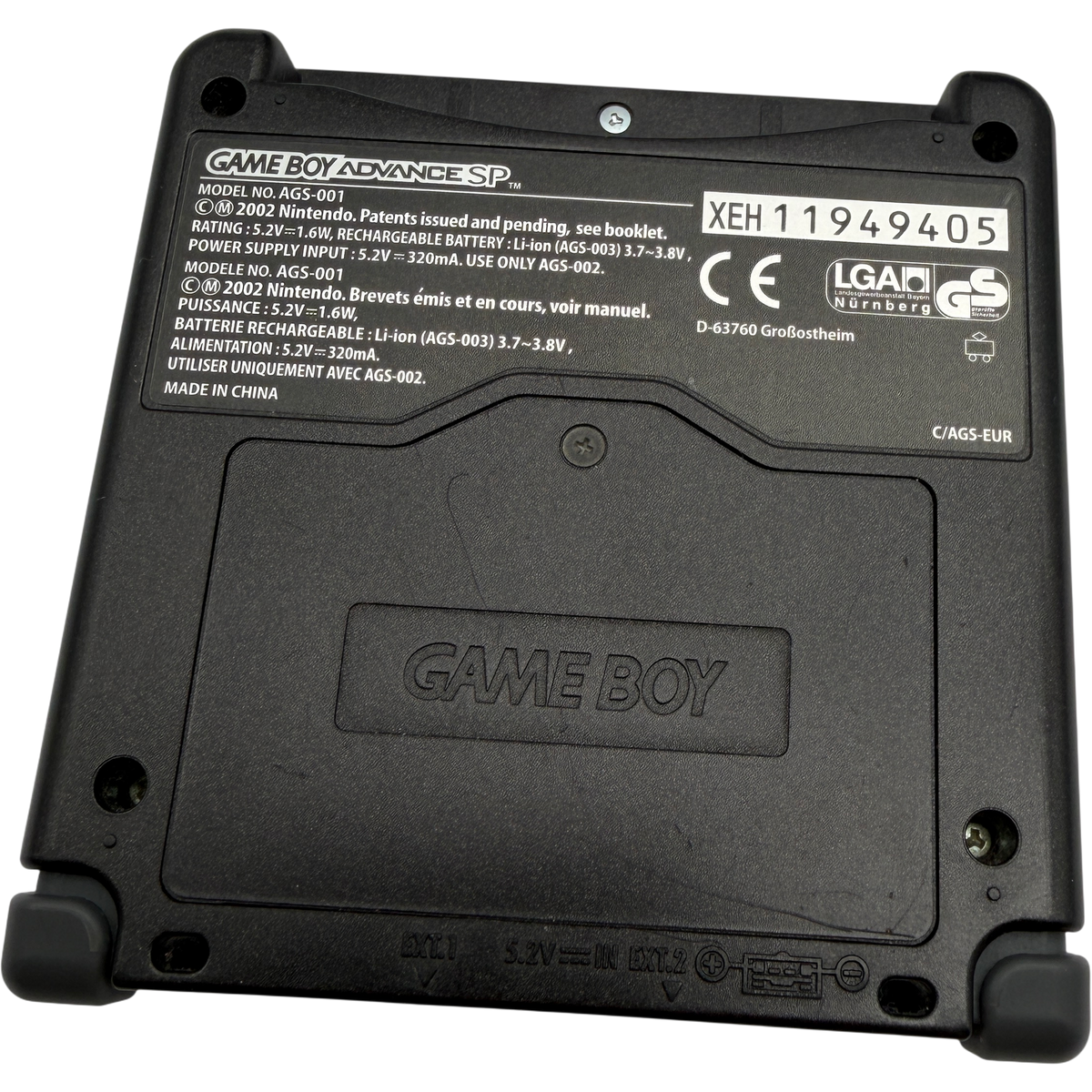 Nintendo Game Boy Advance SP AGS-001 schwarz Konsole