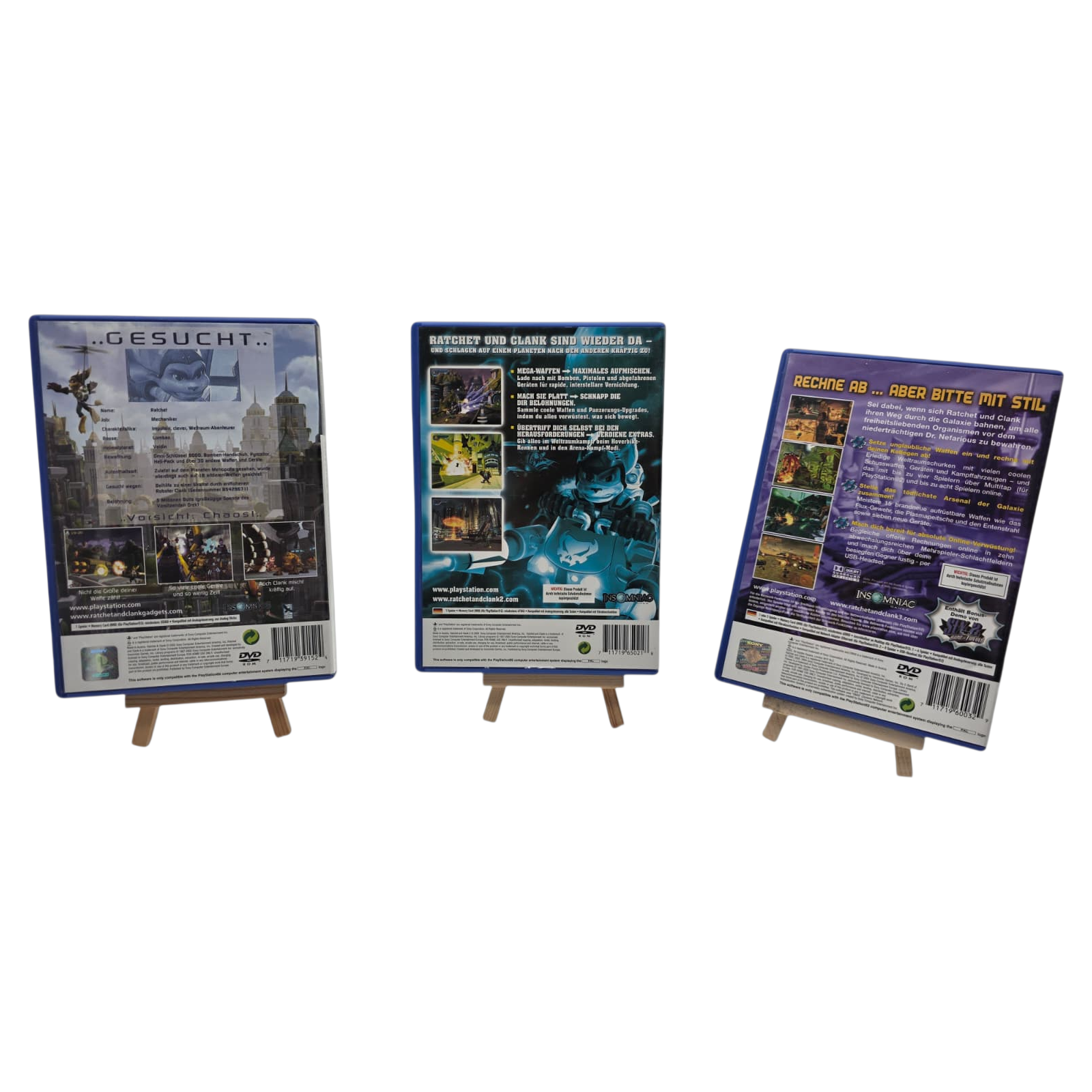 Ratchet Clank 1 2 3 Set Bundle