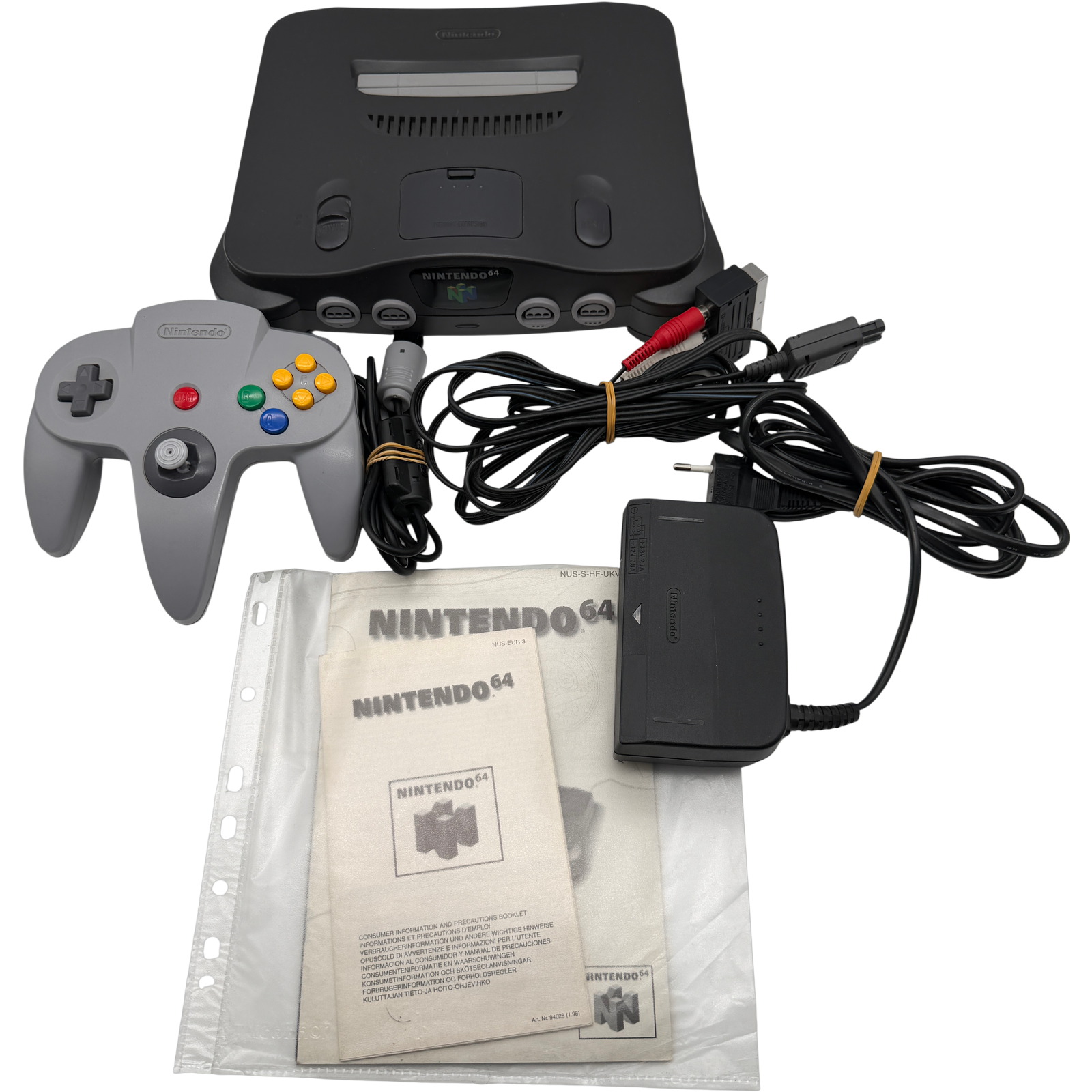Nintendo 64 Schwarz (Charcoal Gray) Konsole