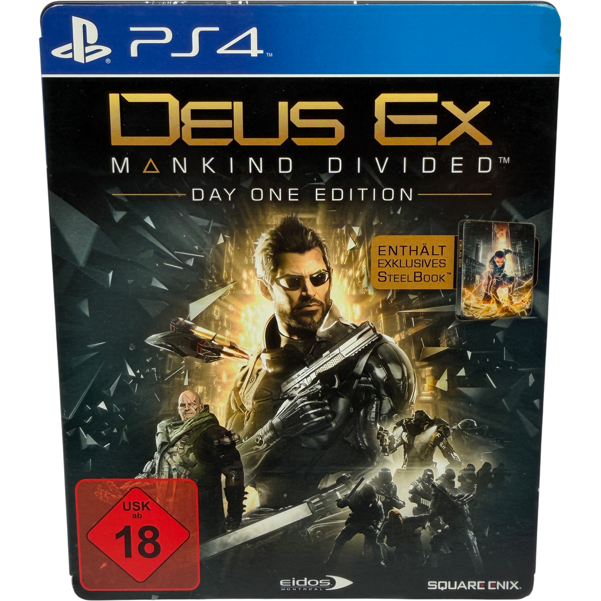 deus ex mankind Divided Day one Edition Steelbook