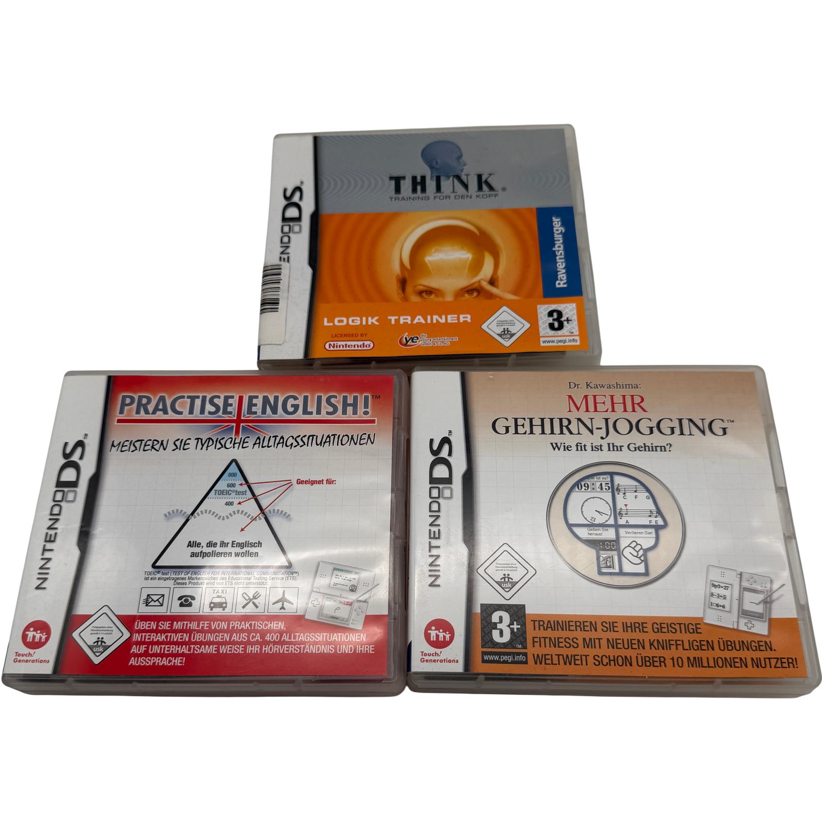 Denkspiele Set Gehirnjogging Think Practise English Bundle