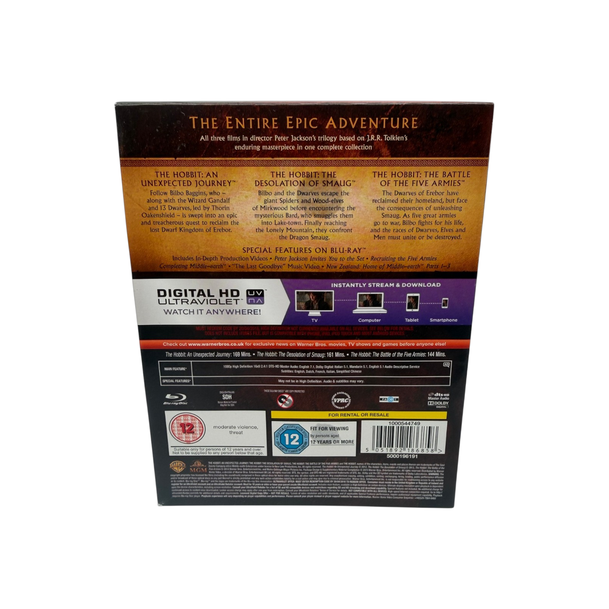 The Hobbit Motion Picture Trilogy Englisch EN